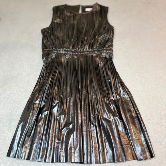 Mia New York Other - Mia New York Metallic Black‎ Pleated Sleeveless Party Dress Girls Medium 10-12